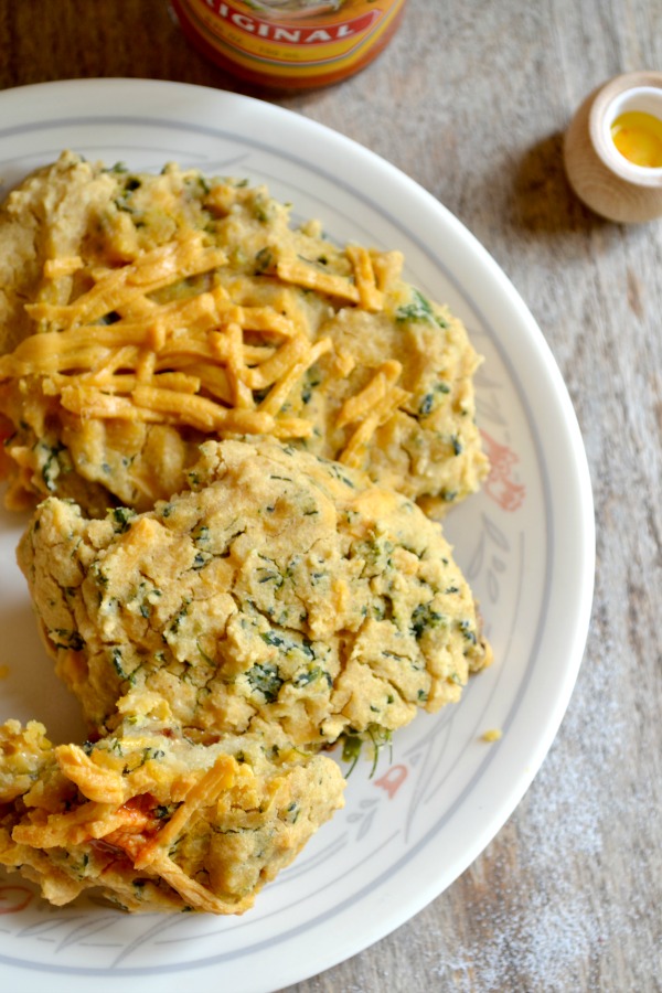 cheesy broccolini biscuits