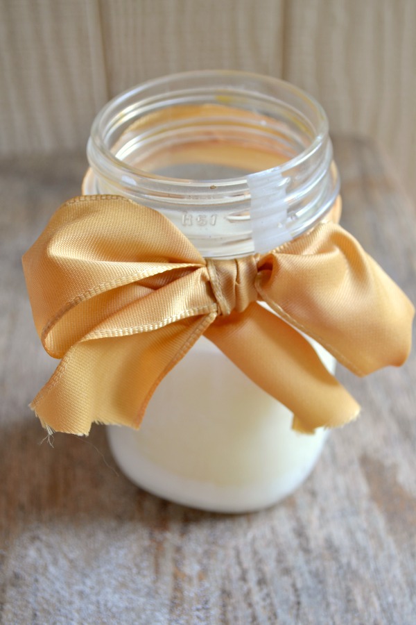 homemade soy candle