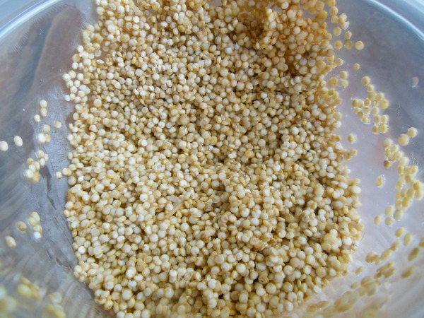 soaked quinoa
