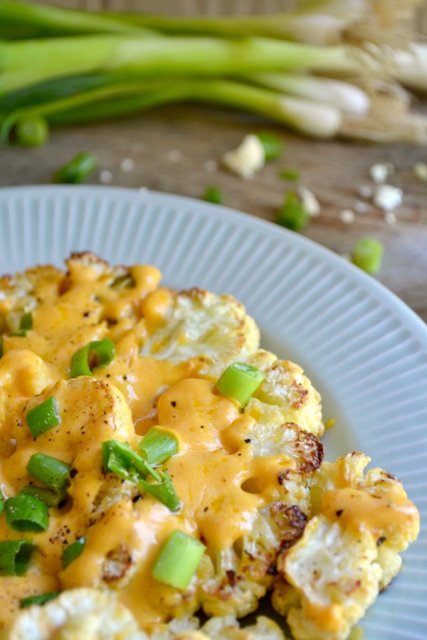 vegan cauliflower cheese steak
