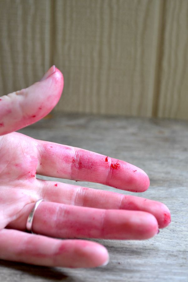 beet juice on hand