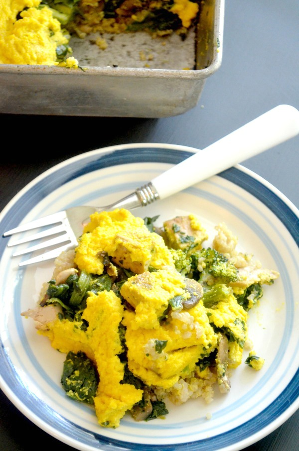 chicken & veggie quinoa casserole
