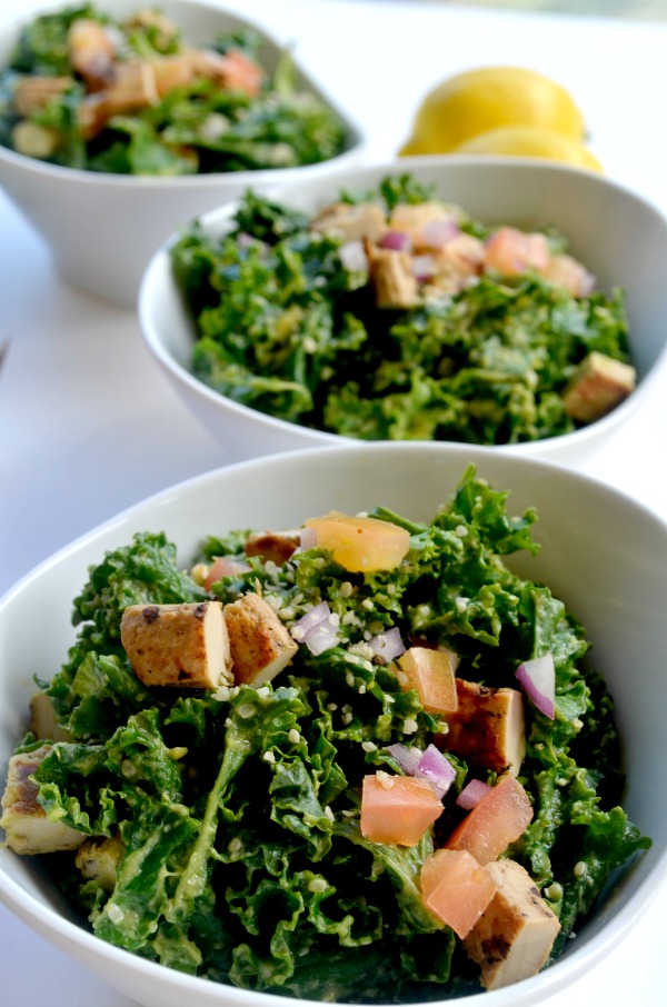tangy summer kale salad