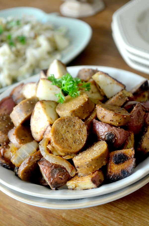 german sausage and potato skillet
